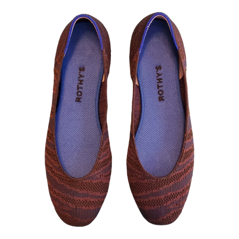 Rothy's The Square, Sapphire Zebra, Size 9